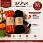 Sawan Sacred Thread Set – 2M Mauli & 2M Kaal Bhairav Kalawa