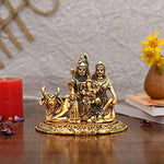 Energized Shiva Parvati Ganesh Idol - For Home Office Temple Mandir Decoration Gift