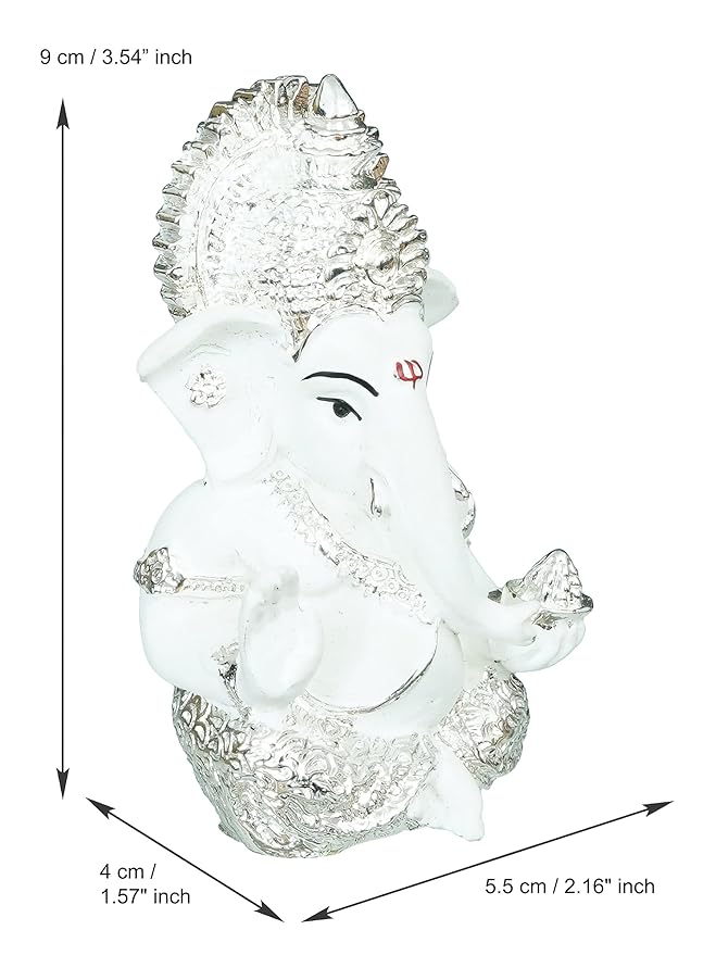 White Ganesh Idol