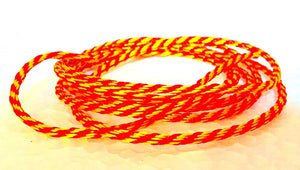 Silk Mauli Kalawa/Kalawa Thread/Sacred Thread / (Red and Yellow Colored) Raksha Sutra. Essential for every puja.