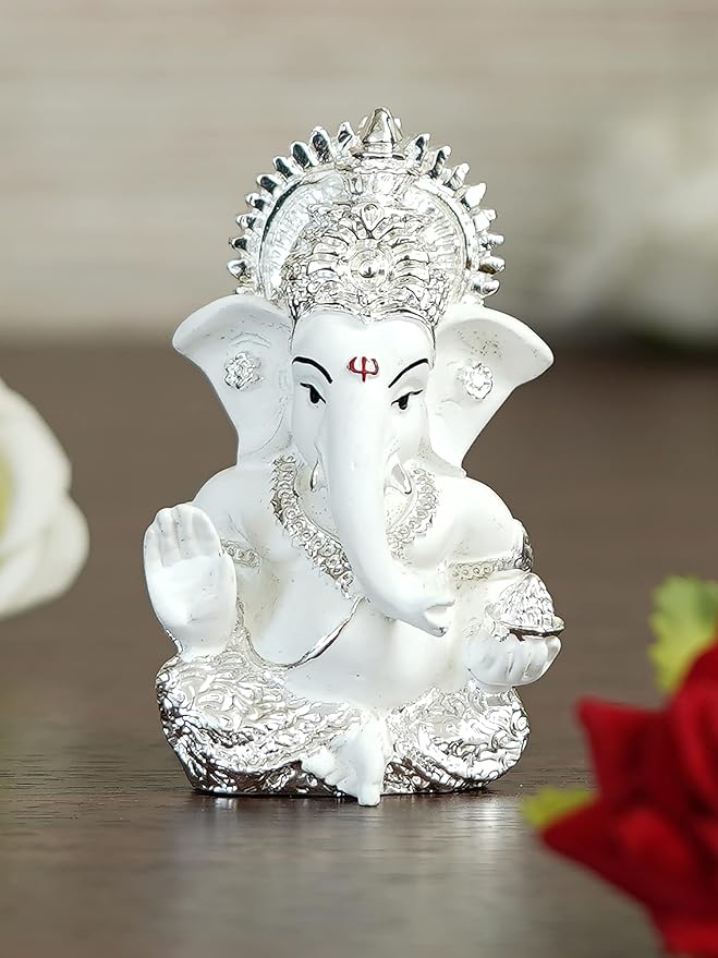 White Ganesh Idol