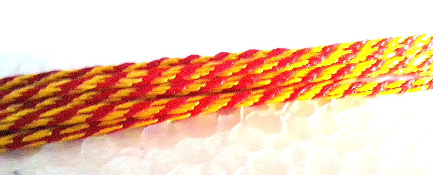 Silk Mauli Kalawa/Kalawa Thread/Sacred Thread / (Red and Yellow Colored) Raksha Sutra. Essential for every puja.