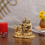 Energized Shiva Parvati Ganesh Idol - For Home Office Temple Mandir Decoration Gift