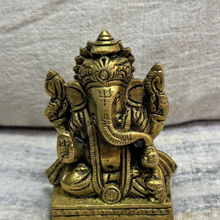 Energised Ganesh Murti - Brass