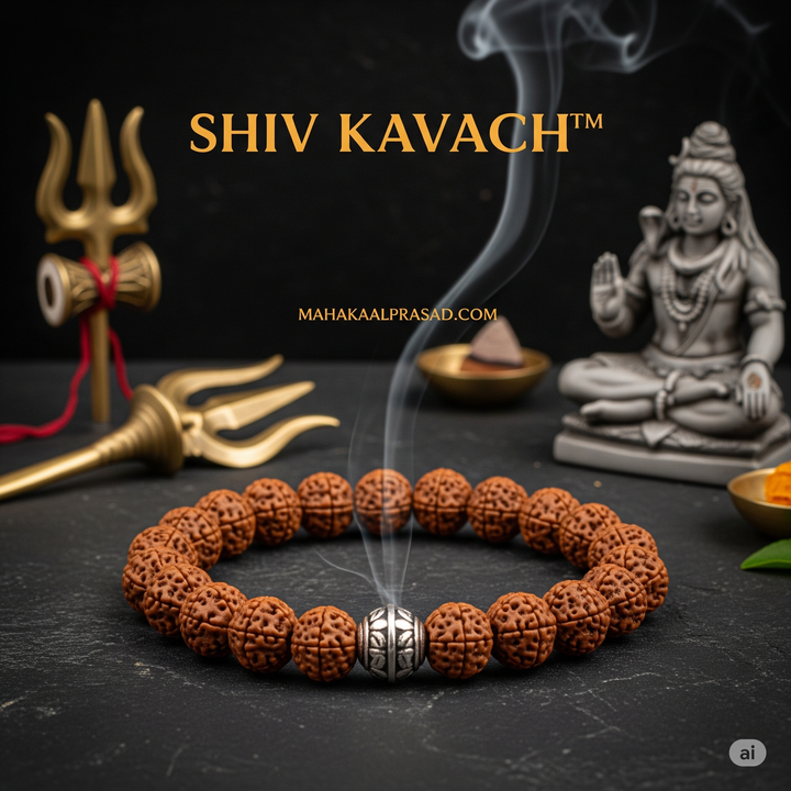 Shiv Kavach™ – Siddh Rudraksha Bracelet for Protection & Positive Energy
