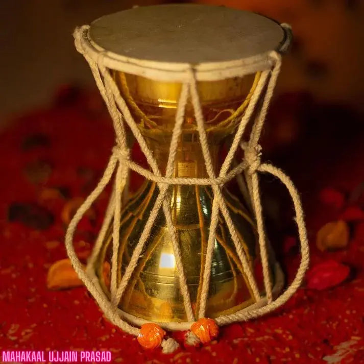 Sacred Energized Brass Damru - A Powerful Instrument of Spiritual Ener ...
