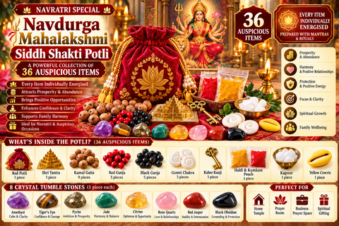 Navdurga Mahalakshmi Siddh Shakti Potli – 36 Auspicious Items