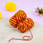 Silk Mauli Kalawa/Kalawa Thread/Sacred Thread / (Red and Yellow Colored) Raksha Sutra. Essential for every puja.