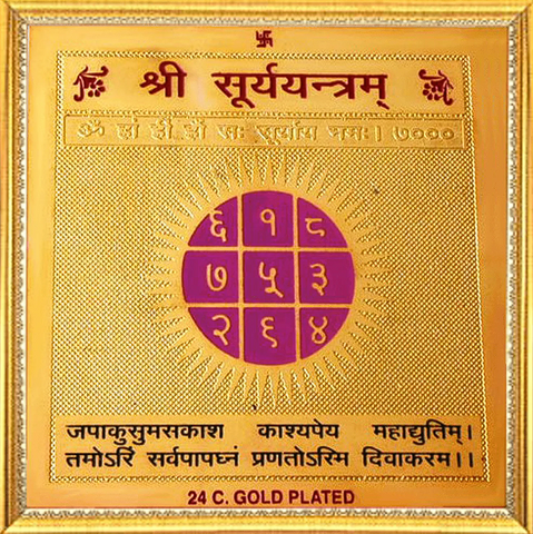 Surya Yantra: Energized for Success and Positivity