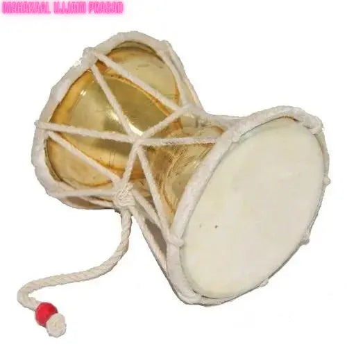 Sacred Energized Brass Damru - A Powerful Instrument of Spiritual Energy