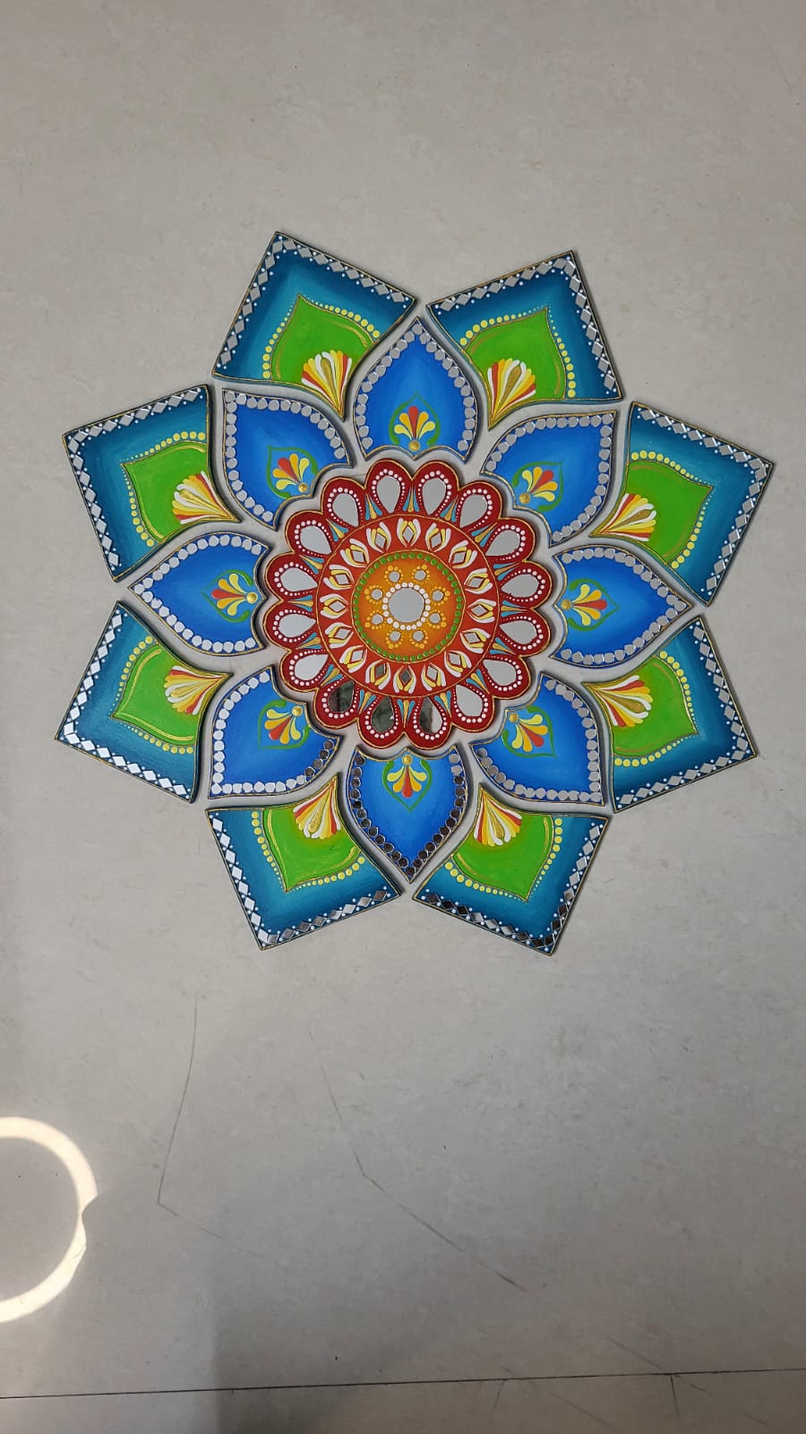 8 Petals Flower Rangoli