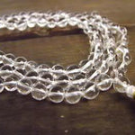 Sphatik Mala - Crafted from 100% Natural and Pure Quartz Crystal (108 Beads)